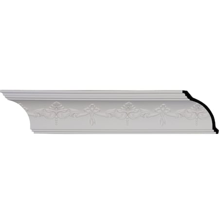 Ekena Millwork SAMPLE - 4 1/4"H x 4 1/8"P x 5 7/8"F x 12"L, (8" Repeat), Sydney Crown Moulding SAMPLE-MLD04X04X05SY